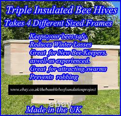 Triple Insulated Bee Hive (3-4 Weeks Wait Time)