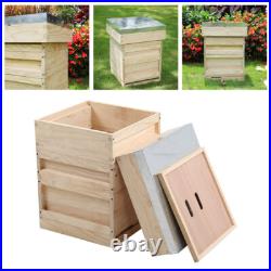 UK National Beehive Wooden Kit Foundation Frames Wooden Bee Hive Beekeeping Box