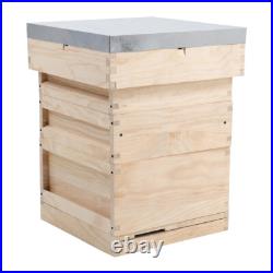 UK National Beehive Wooden Kit Foundation Frames Wooden Bee Hive Beekeeping Box