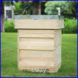 UK National Beehive Wooden Kit Foundation Frames Wooden Bee Hive Beekeeping Box