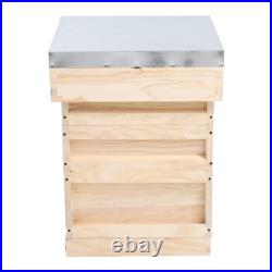 UK National Beehive Wooden Kit Foundation Frames Wooden Bee Hive Beekeeping Box