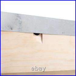 UK National Beehive Wooden Kit Foundation Frames Wooden Bee Hive Beekeeping Box