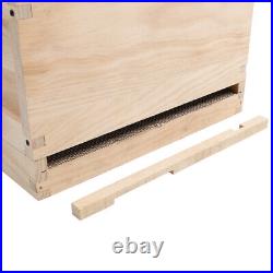 UK National Beehive Wooden Kit Foundation Frames Wooden Bee Hive Beekeeping Box