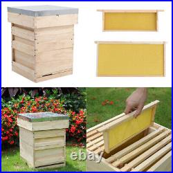 UK National beehive Foundation Sheets and Frames Brood Box Beekeeper Beehive Kit