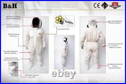 Unisex 3Layer Beekeeping Ultra Ventilated Pilot Veil Bee Suit Xmas Gift. 4XL