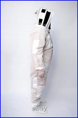 Unisex 3Layer Beekeeping Ultra Ventilated Pilot Veil Bee Suit Xmas Gift. 4XL