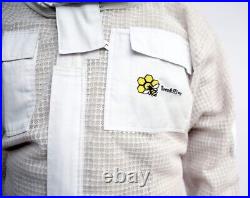 Unisex 3Layer Beekeeping Ultra Ventilated Pilot Veil Bee Suit Xmas Gift. 4XL