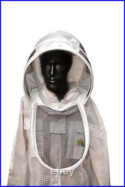 Unisex 3Layer Beekeeping Ultra Ventilated Pilot Veil Bee Suit Xmas Gift. 4XL