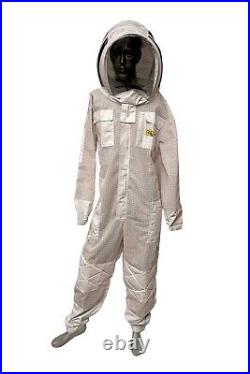 Unisex 3Layer Beekeeping Ultra Ventilated Pilot Veil Bee Suit Xmas Gift. 4XL