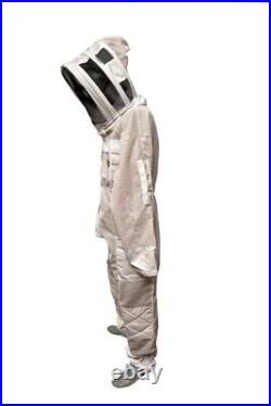 Unisex 3Layer Beekeeping Ultra Ventilated Pilot Veil Bee Suit Xmas Gift. 4XL