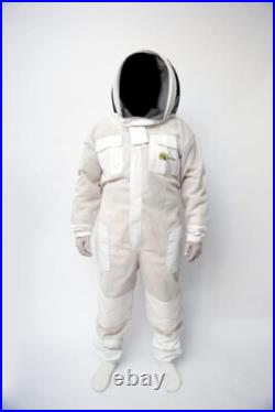 Unisex 3Layer Beekeeping Ultra Ventilated Pilot Veil Suit. FREE GLOVES. X LARGE