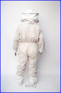Unisex 3Layer Beekeeping Ultra Ventilated Round Veil Bee Suit. FREE GLOVES. 3XL