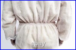 Unisex 3 Layer Beekeeping Ultra Ventilated Round Veil Bee Suit & FREE GLOVES. L