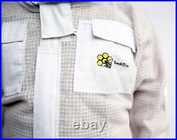 Unisex 3 Layer Beekeeping Ultra Ventilated Round Veil Bee Suit. Xmas Gift. 2XL