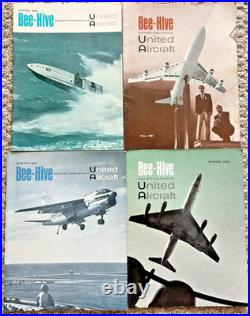 United Aircraft UA Lot of 47 BeeHive Bee Hive Magazines 1943 1968 Pictorial