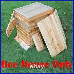 Upgraded Pro Beehive Wooden Bee Hive House Beekeeping Cedar Super Brood Box UK