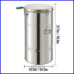 VEVOR 2 Frame Manual Beehive Honey Extractor Centrifugal Force Stainless Steel