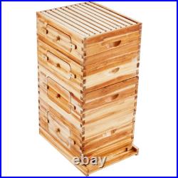 VEVOR Bee Hive Langstroth Kit 20 Deep & 20 Medium Frames with Acrylic Windows