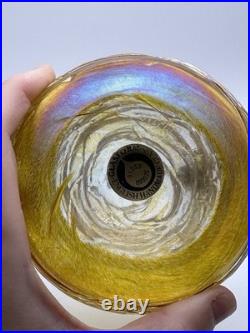 Very Rare John Ditchfield Bee Hive In Amber Signed With Label On Base