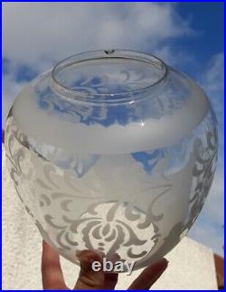 Victorian Clear Etched Beehive Shade