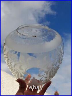 Victorian Clear Etched Beehive Shade