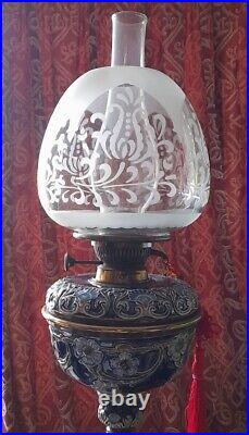 Victorian Clear Etched Beehive Shade