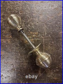 Victorian bee hive brass door knobs