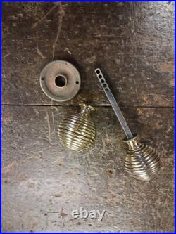 Victorian bee hive brass door knobs