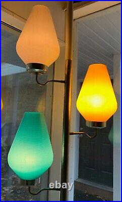 Vintage Beehive Tension Pole Lamp Mid Century Modern 60s 70s Rotaflex Lighting