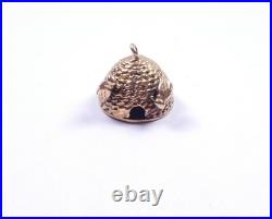 Vintage Charm Beehive Queen Bee You are my queen 9 carat gold