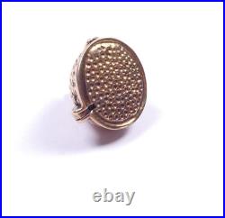 Vintage Charm Beehive Queen Bee You are my queen 9 carat gold