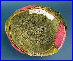 Vintage Christian Dior Hat, Bee Hive Sequins, Feathers, Millinery, New York Paris