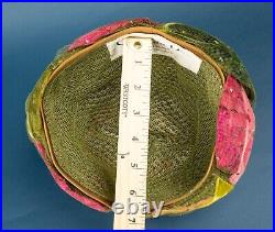 Vintage Christian Dior Hat, Bee Hive Sequins, Feathers, Millinery, New York Paris