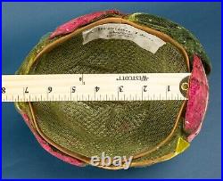 Vintage Christian Dior Hat, Bee Hive Sequins, Feathers, Millinery, New York Paris