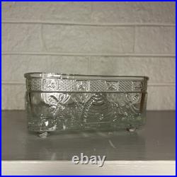 Vintage Indiana Tiara Clear Glass Honey Bee Hive Candy Dish BOTTOM ONLY