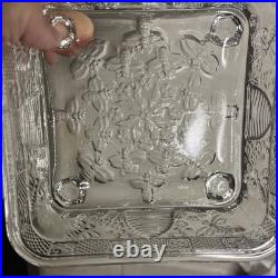 Vintage Indiana Tiara Clear Glass Honey Bee Hive Candy Dish BOTTOM ONLY