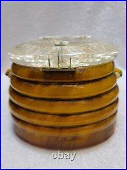 Vintage Llewellyn Lucite Beehive Bees Handbag Purse
