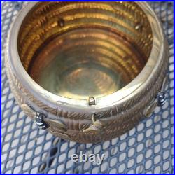 Vintage Mottahedeh Brass Beehive Box Bee Hive Lidded Jar Museum Reproduction