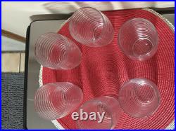 Vintage Rare Anchor Hocking Bee Hive Beehive 6 Tumbler Glass 14 oz Set of 6