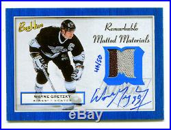 WAYNE GRETZKY 2005-06 UD Beehive Auto Game Used Jersey Prime Patch HOF SP 46/50