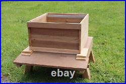 WBC Beehive Cedar Hive 3 Lifts Porch 2 Super 1 Brood Gabled Roof Beekeeping