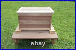 WBC Beehive Cedar Hive 3 Lifts Porch 2 Super 1 Brood Gabled Roof Beekeeping