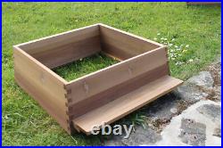 WBC Beehive Cedar Hive 3 Lifts Porch 2 Super 1 Brood Gabled Roof Beekeeping