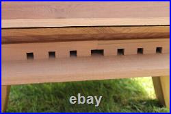 WBC Beehive Cedar Hive 3 Lifts Porch 2 Super 1 Brood Gabled Roof Beekeeping