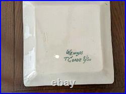 Wemyss pottery, T Goode & Co signed Beehive tray 7.5 sq. Early 20th C