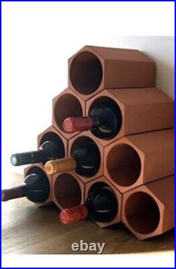 Wine cooler/ organizer. Bee-hive stackable terracotta shape