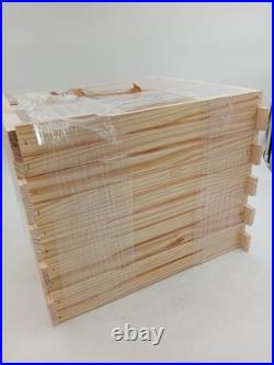 Wooden Bee Hive Crate Panels Beekeeping Pine 12 x 13 x 16 Inches Beehive Frames