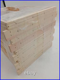 Wooden Bee Hive Crate Panels Beekeeping Pine 12 x 13 x 16 Inches Beehive Frames