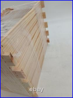 Wooden Bee Hive Crate Panels Beekeeping Pine 12 x 13 x 16 Inches Beehive Frames