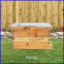 Wooden Bee Incubator 5-Frame Bee Hive Box Kit Queen Bees Farming Hive with5 Frames